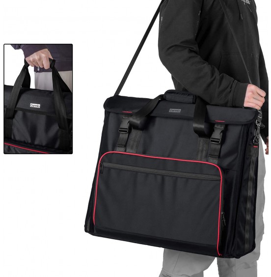 CURMIO Rolling Carrying Bag with Wheels Compatible with Apple iMac 27 inch Desktop Computer, Detachable Trolley Storage Case Compatible with iMac 27” Monitors and Accessories, Black (Patented Design) CURMIO Rolling Carrying Bag with Wheels Compatible with Apple iMac 27 inch Desktop Computer, Detachable Trolley Storage Case Compatible with iMac 27” Monitors and Accessories, Black (Patented Design)